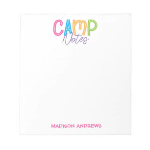 Summer Camp Personalised Notepad