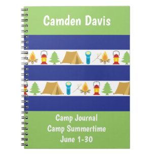 Summer Camp Personalized Journal Notebook
