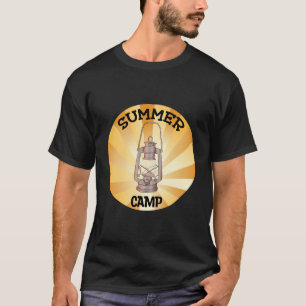 Summer Camp Sign and Badge T-Shirt