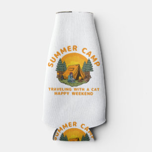 Summer camp travelling with a cat bottle cooler