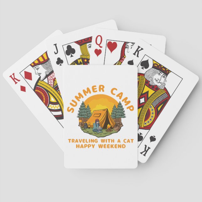 Summer camp  travelling with a cat  playing cards (Back)