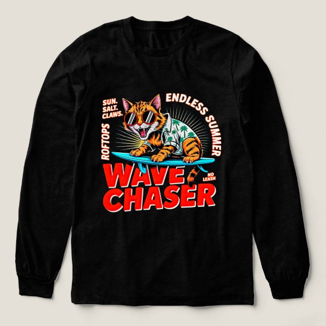Summer Cat No Chaser - Rooftop Tee (Design Front)