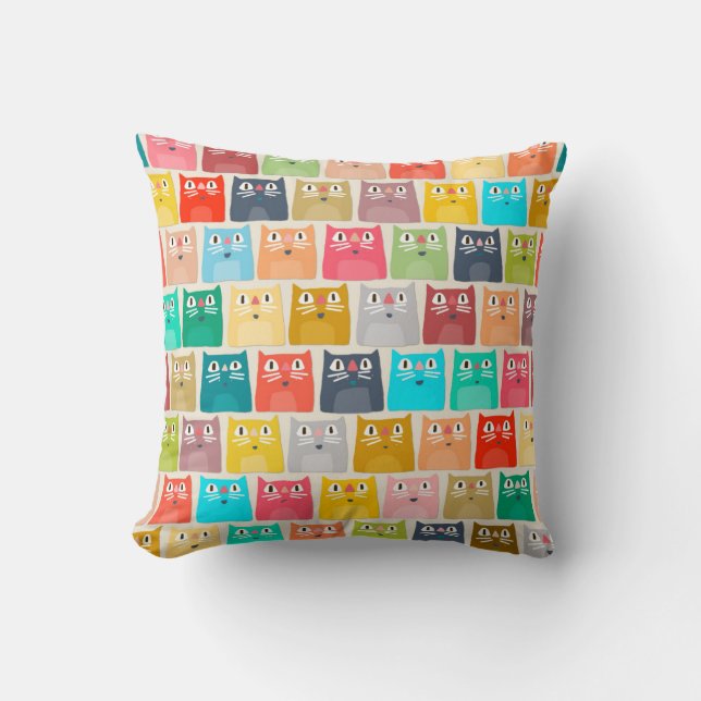 summer cats cushion (Front)