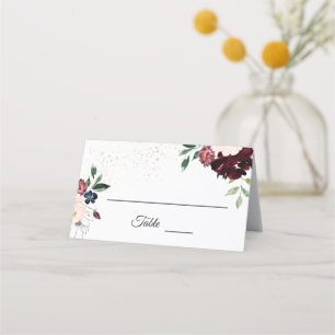 Summer Celebration Wedding Place Card Tent