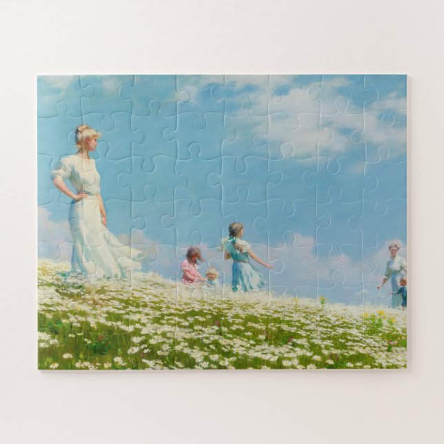 Summer, Charles Courtney Curran (1906)  Jigsaw Puzzle (Horizontal)