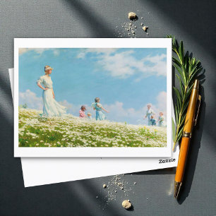 Summer, Charles Courtney Curran (1906) Postcard