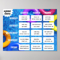 Summer Chore Chart