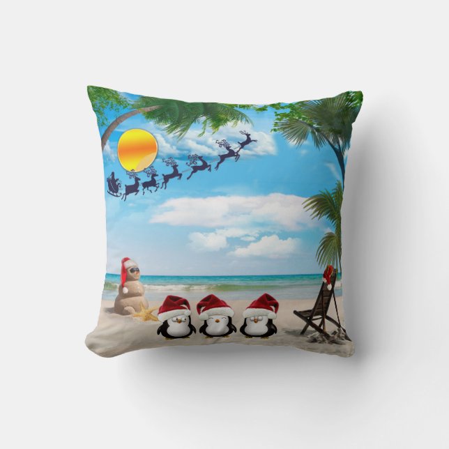 Summer Christmas Baby Decor Cushion (Front)