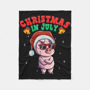 Summer Christmas In July 1 Fleece Blanket