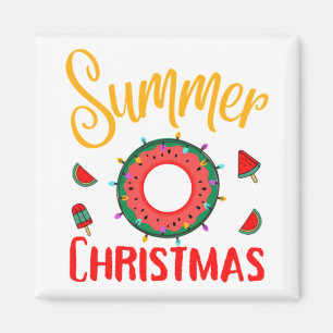 Summer Christmas July Magnet