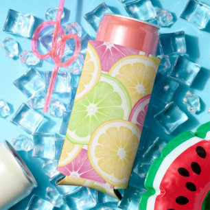 Summer Citrus Can Coozie Seltzer - Bottle - Can