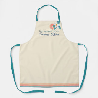 Summer Citrus & Floral Coastal Kitchen Design Apron