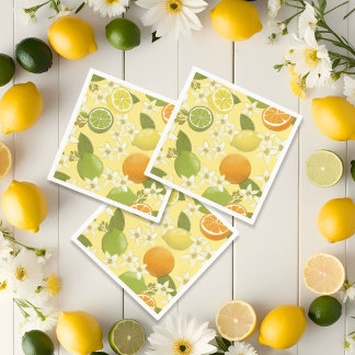 Summer Citrus Fruit Paper Napkins