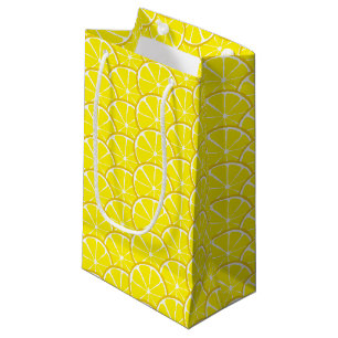 Summer Citrus Lemon Slices Gift Bag - SM/MED/WINE