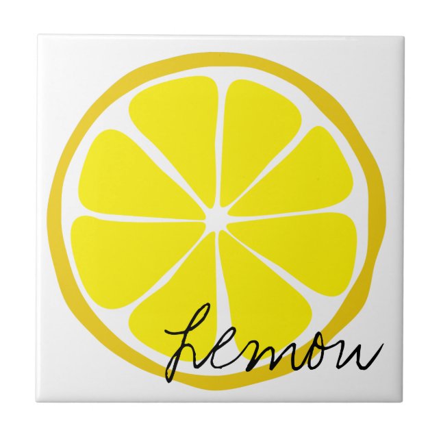 Summer Citrus Lemon Tile (Front)