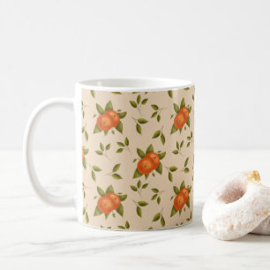 Summer Citrus Orange Botanical Coffee Mug