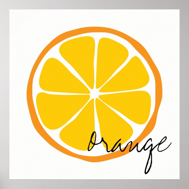 Summer Citrus Orange Wall Art (Front)