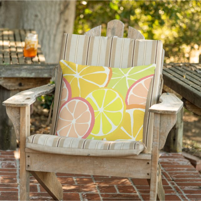 Summer Citrus Slice Cushion (Chair)