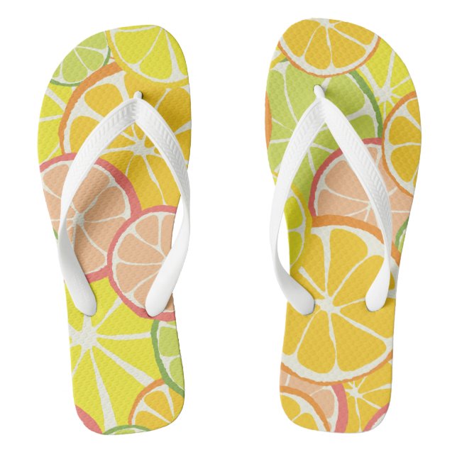 Summer Citrus Slice Jandals (Footbed)