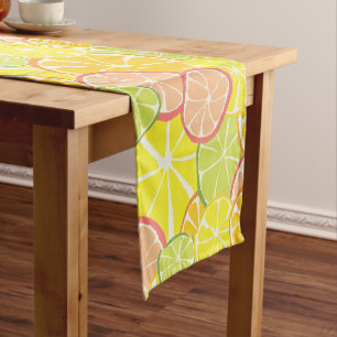 Summer Citrus Slice Short Table Runner