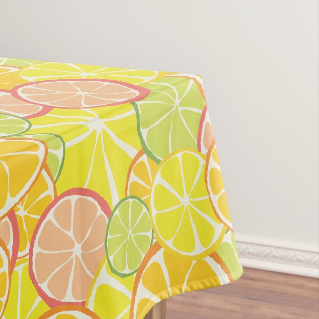 Summer Citrus Slice Tablecloth (In Situ)
