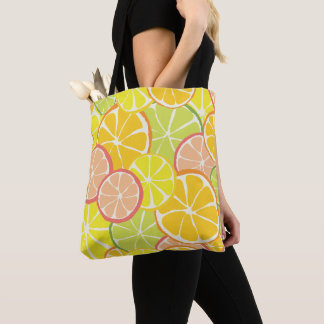 Summer Citrus Slice Tote Bag
