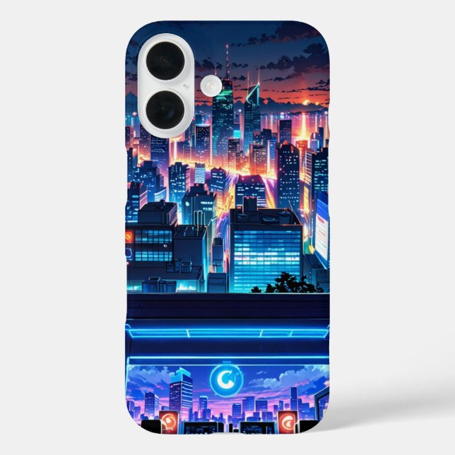 Summer City Glow Case-Mate iPhone Case (Back)
