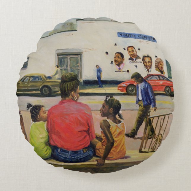 Summer City Stoop 2000 Round Cushion (Front)