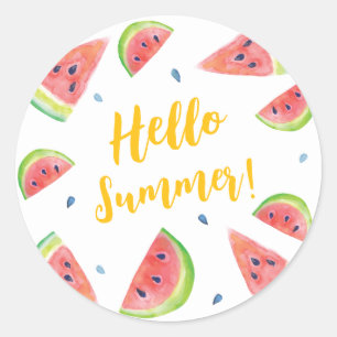 Summer  classic round sticker