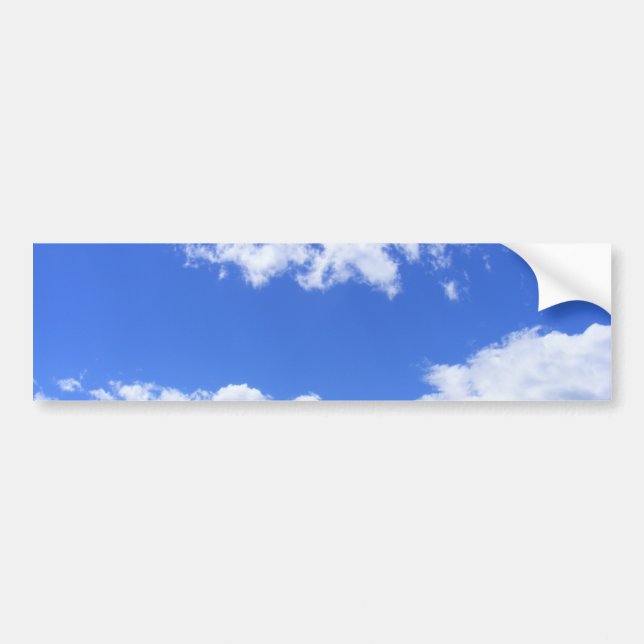 Summer Clouds Bumper Sticker (Front)