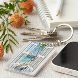 Summer Coastal Adventure Key Ring
