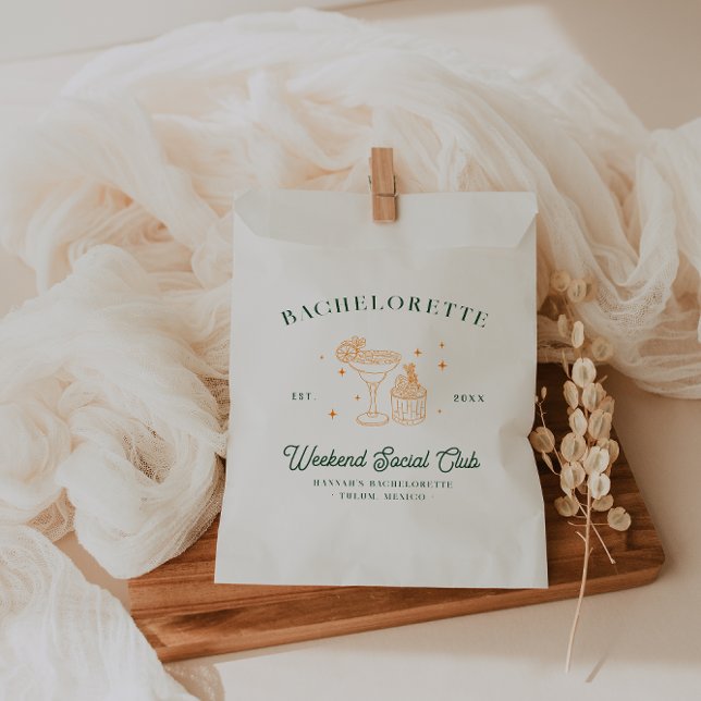 Summer Cocktail Club | Bachelorette Favour Bags (Creator Uploaded)
