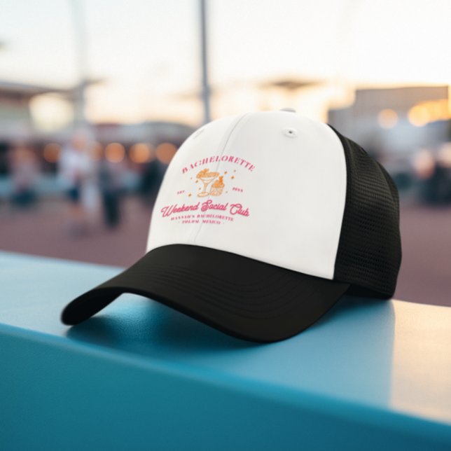 Summer Cocktail Club | Bachelorette Trucker Hat (Creator Uploaded)