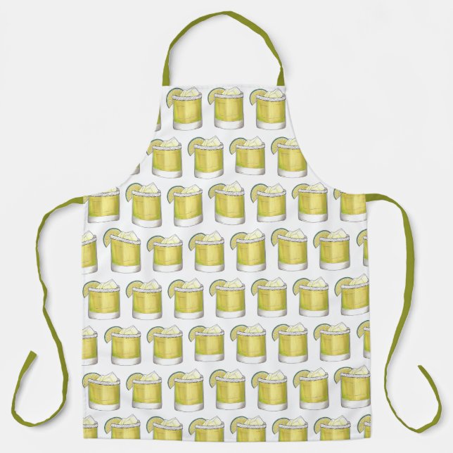 Summer Cocktail Margarita Cinco de Mayo Drink Apron (Front)