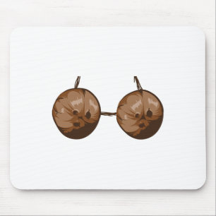 Summer Coconut Bra Halloween Costume Fun Outfit Gi Mouse Pad