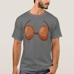 Summer Coconut Bra Halloween Costume Funny Outfit T-Shirt