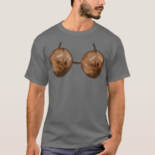 Summer Coconut Bra Halloween Costume Funny Outfit T-Shirt