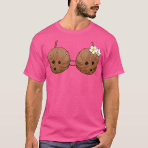 Summer Coconut Bra Halloween Costume Hawaii Aloha  T-Shirt