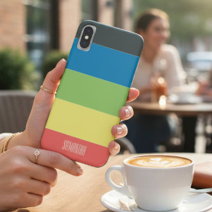 Summer Colour Beach Days Colour Block Monogram Case-Mate iPhone Case