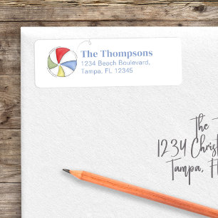 Summer Colourful Beach Balls Personalised