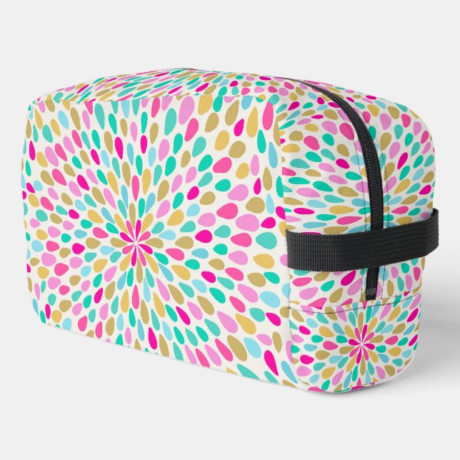 Summer Colourful Flower Burst Dopp Kit (Left Corner)
