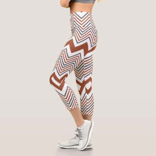 Summer Colourful Zigzag Women's  Capri Leggings