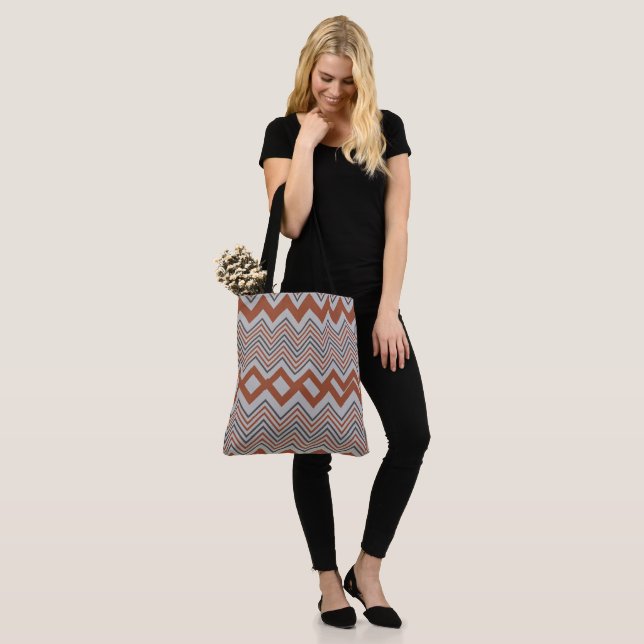 Summer Colourful Zigzag Women's  Tote Bag (On Model)