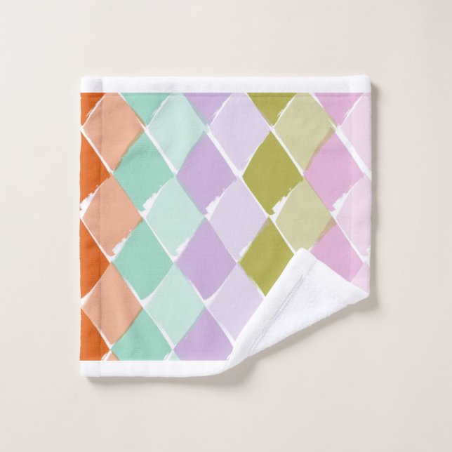 Summer colours patter bath towel set (Wash Cloth)