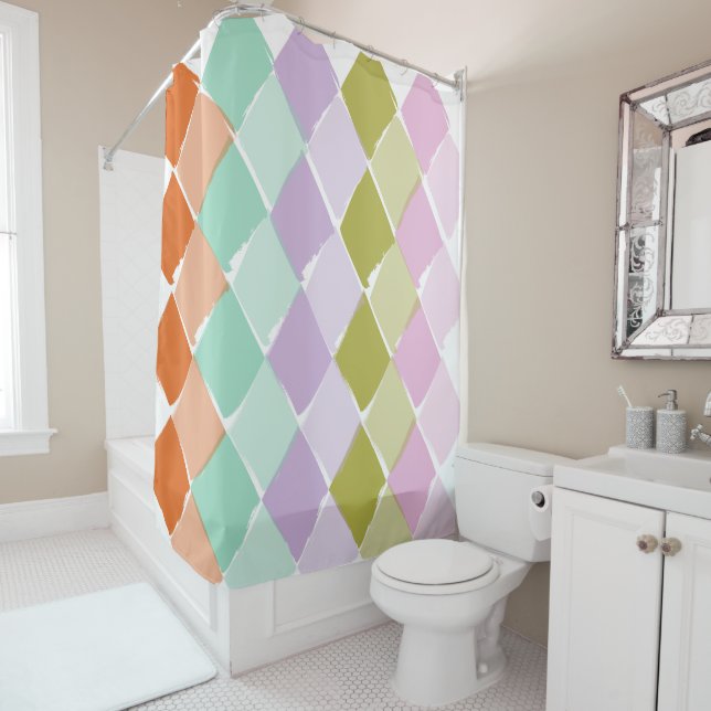  Summer colours pattern   Shower Curtain (In Situ)