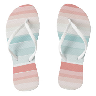 Summer colours stripes retro jandals