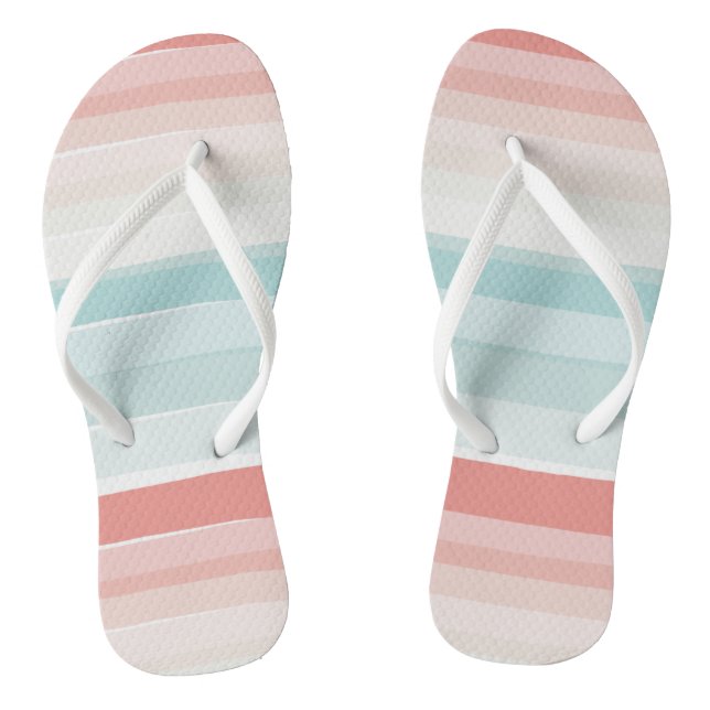 Summer colours stripes retro jandals (Footbed)