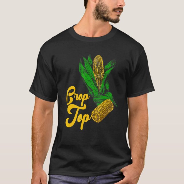 Summer Corn Crop Top Farmer Farming Corn (Front)
