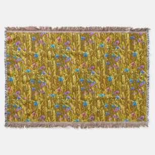 Summer Corn Throw Blanket