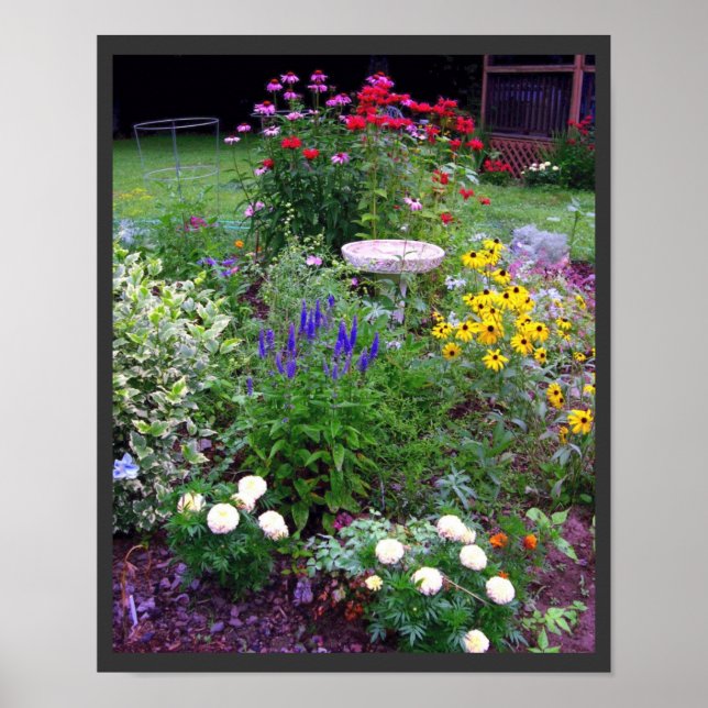 Summer Cottage Garden Photography Print (Front)